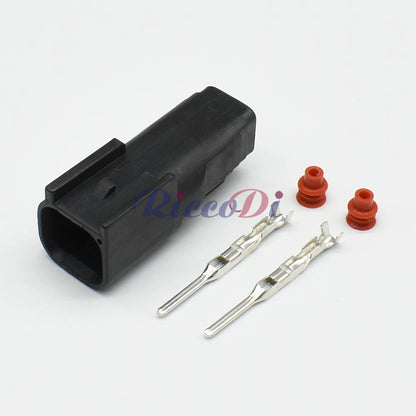 DJ7026-1.5-11 2-Pin 1.5mm Waterproof Automotive Connector Plug OEM 6181-6492 with Wiring Cable