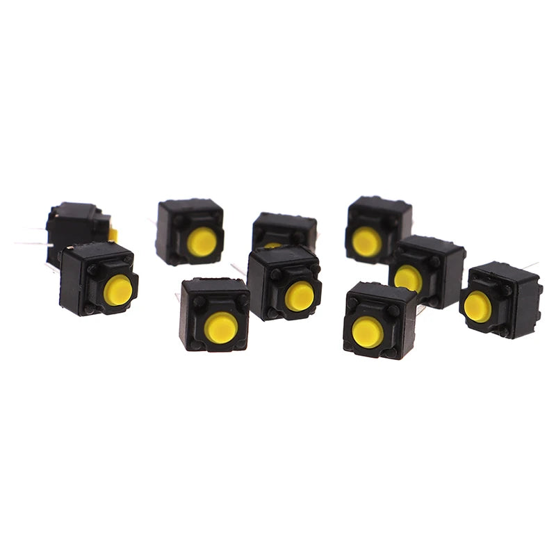 10pcs 6*6*7.3mm Mute Button Silent Switch Micro Mouse Button Switch