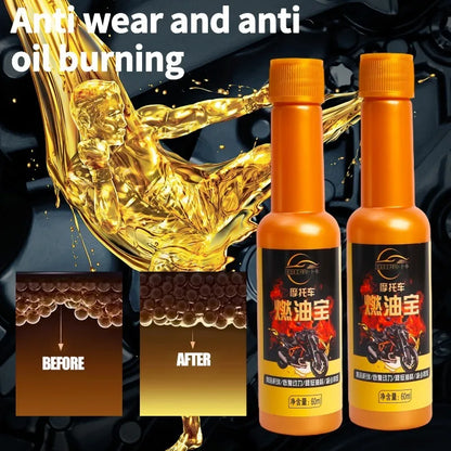 60ml Motorcycle Fuel Additive Electric Scooter Oil Tank Engine Carbon Removal Cleaning Agent Fuel Treasure Combustion Improver