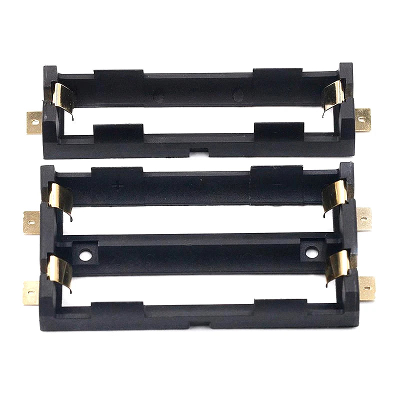 18650 Battery Holder Box Case with Bronze Pins for Single or Series Batteries