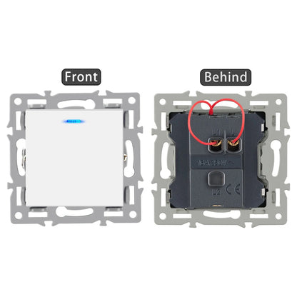 For 82mm Panels Single-gang Module 82 Push Switch Staircase Lighting Single Gang Switch Module Single-pole Single-throw