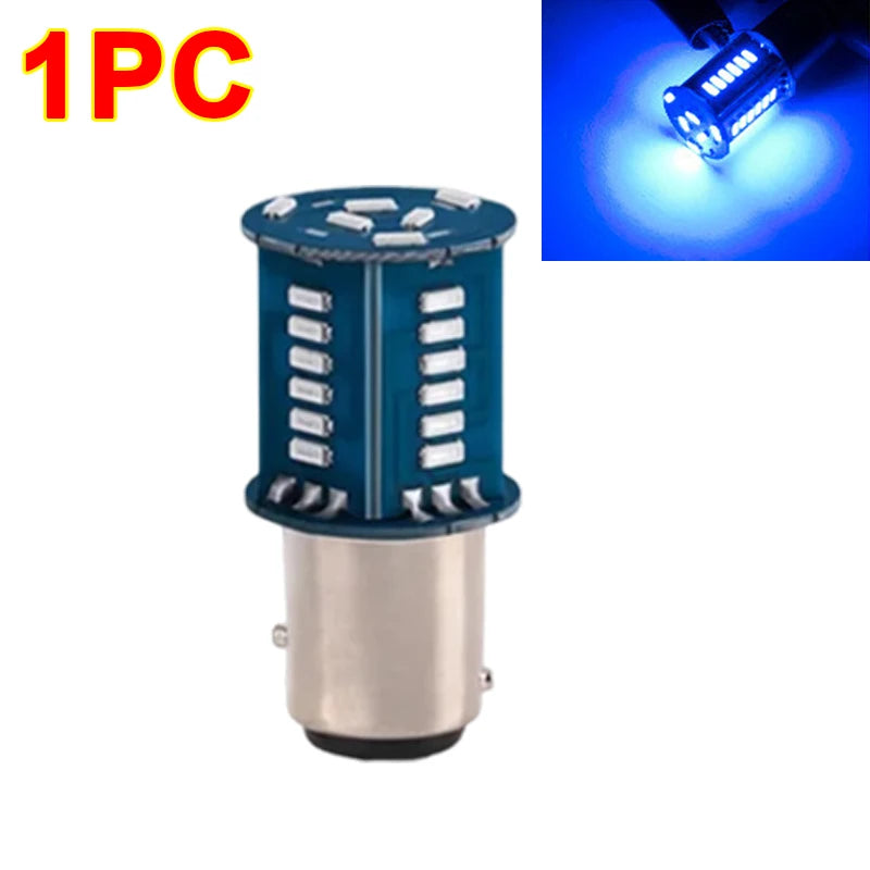 1/4pcs 1157 Strobe Brake Light Streamer BAY15D P21/5W DRL Reversing Parking Turn Signal Stop Tail Lamp for Auto Motorcycle