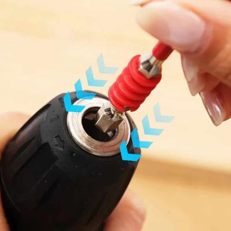 60/70/90mm High Hardness Spring Screwdriver Bits Magnetic PH2 Driver Screw Anti-slip Hex Shank Drill Head Electric Repair Tools