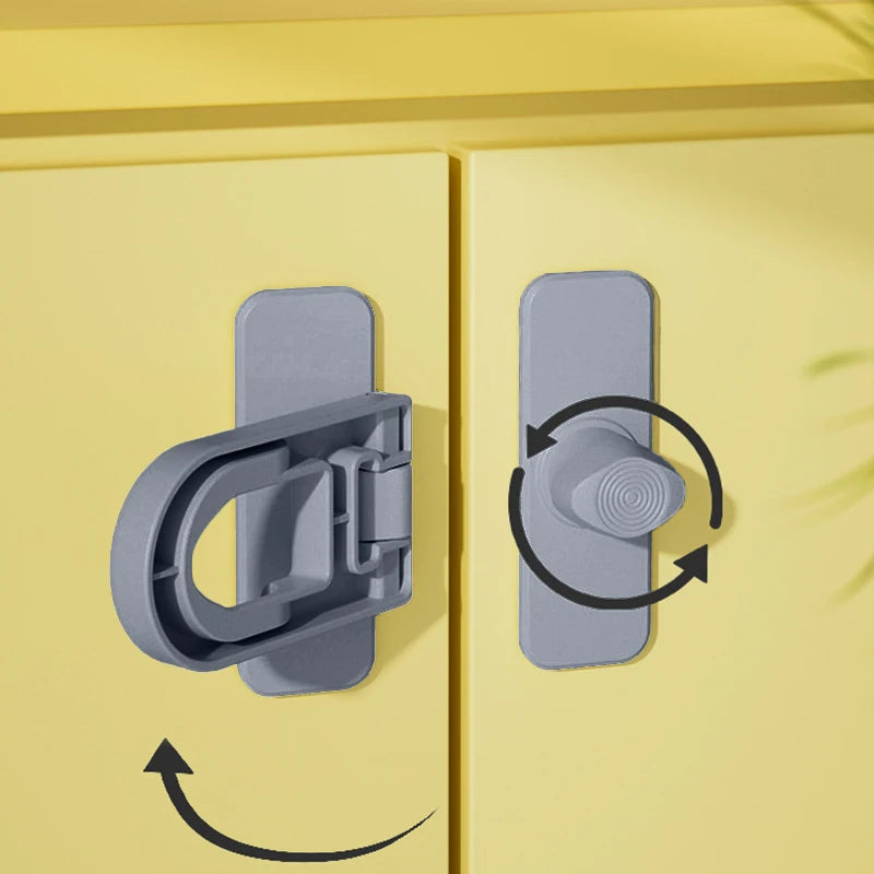 New 1pc Multifunction Useful Refrigerator Door Latch New Plastic Baby Safety Lock Kids Security Protection Cabinet Drawer Lock