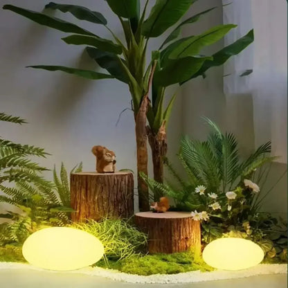Solar Decorative Frosted Ground Lamp Outdoor Waterproof Garden Light
