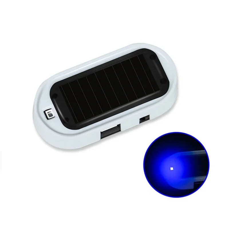 Solar Powered Fake Security Alarm LED Flashing Anti-Theft Light 2/1PCS