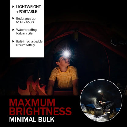 Rechargeable Ultra Bright Powerful 5 LED Headlight Waterproof Headlight Outdoor Camping Running Lighting 18650 Battery Spotlight