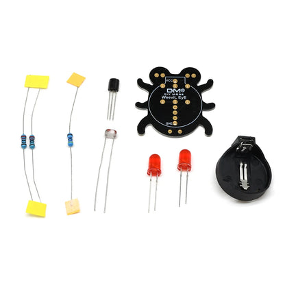 Weevil Eye Electronic DIY Soldering Kit for Beginners | Fun STEM Learning Project for Students and Parent-Child Interaction