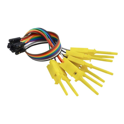 200mm High-Efficiency Test Hook Clip with Logic Analyzer Probe, Yellow/Red
