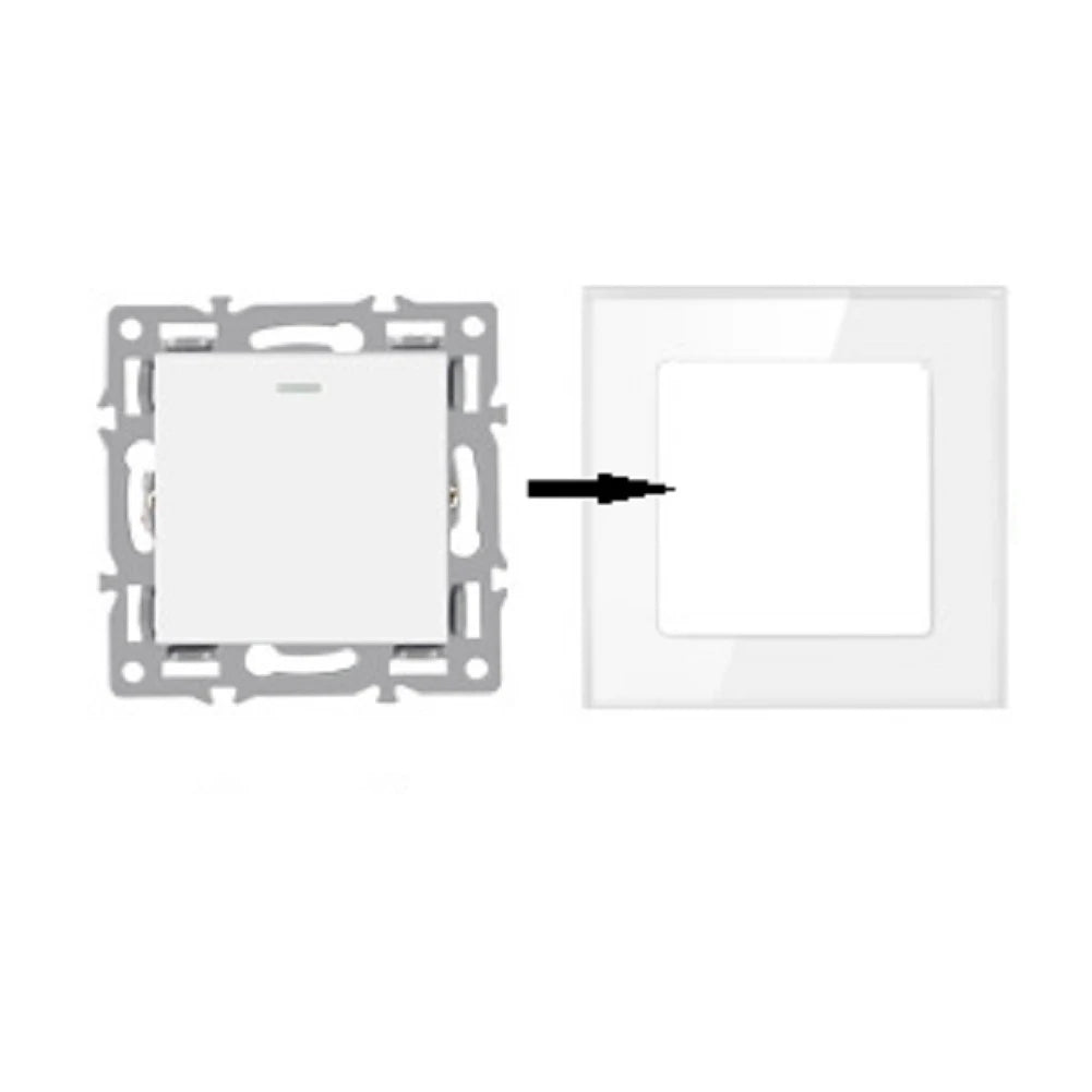 For 82mm Panels Single-gang Module 82 Push Switch Staircase Lighting Single Gang Switch Module Single-pole Single-throw