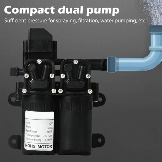 Electric Booster Pump 12V For Garden Watering System Car Washer Sprayer Boat Caravan Shower Tap Intelligent Backflow Prevention