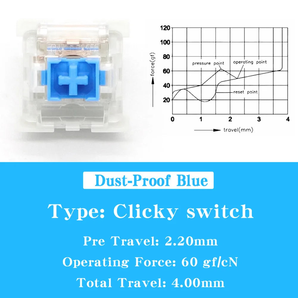 50 PCS Keyboard Switch Keyboard Clicker Key Replacement 3 Pin Tactile Switch Electrical Equipment & Supplies Parts