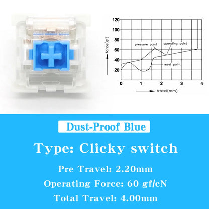50 PCS Keyboard Switch Keyboard Clicker Key Replacement 3 Pin Tactile Switch Electrical Equipment & Supplies Parts