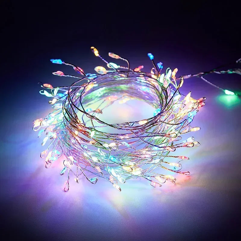 USB Powered 3/6M Remote Control Fairy Lights for Wedding Christmas Party Garden Decoration Firecracker String LED Lights