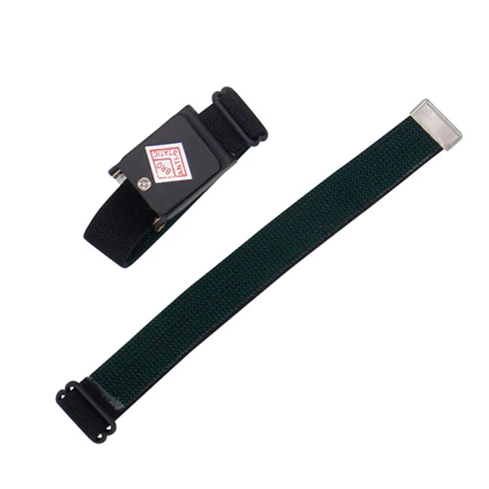 1pcs Anti-static Wristband Adjustable For ESD Wrist Strap Discharge Cables 175mm Long Black Cordless Electrostatic Bracelet