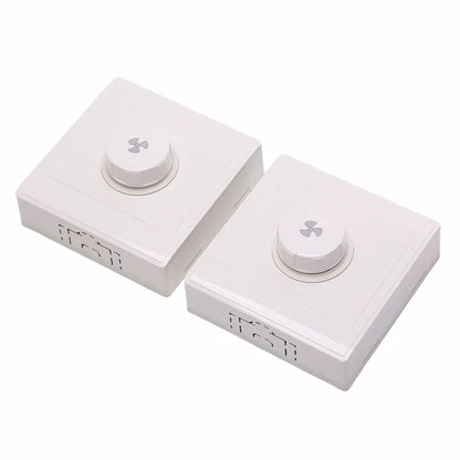 New 1PC Plastic AC220V 10A 15W-300W White 86Type Ceiling Fan Adjustment Stepless Speed Controller Wall Switch