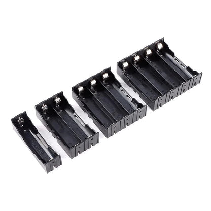 ABS 18650 Battery Holder Case Storage Box with Hard Pin Slots for 1-4 Cells