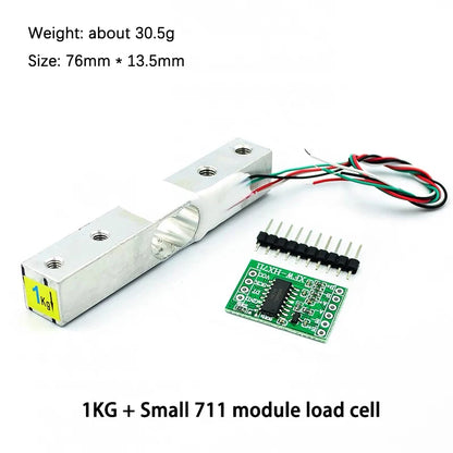 Small Range Weighing Pressure Sensor Module with HX711AD for 1-20kg Measurement