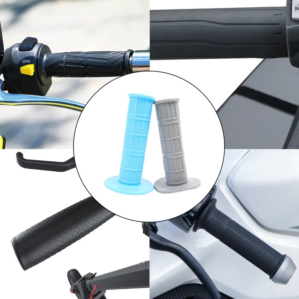 Universal Soft Silicone Motorcycle Handlebar Grips Anti Slip Gel Handle Bar Cover Dirt Bike Motocros Scooter Shock Absorb Sleeve