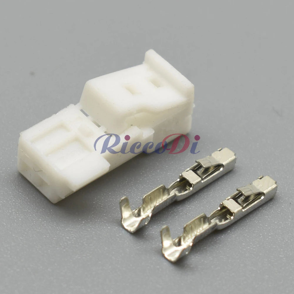 2 Pin Automotive Door Light Socket Audio Tweeter Connector Plug Compatible with B-14525-1 9-968554-1 9-968554-1A 8-1452577-1A