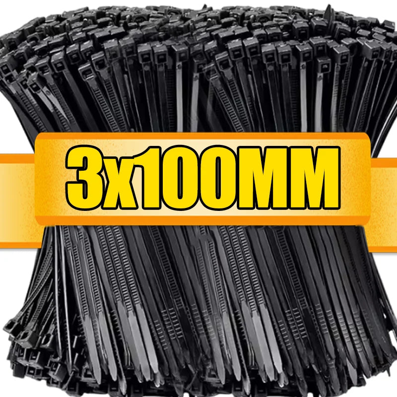 Self Locking Nylon Cable Ties Heavy Duty Wire Straps Organizer