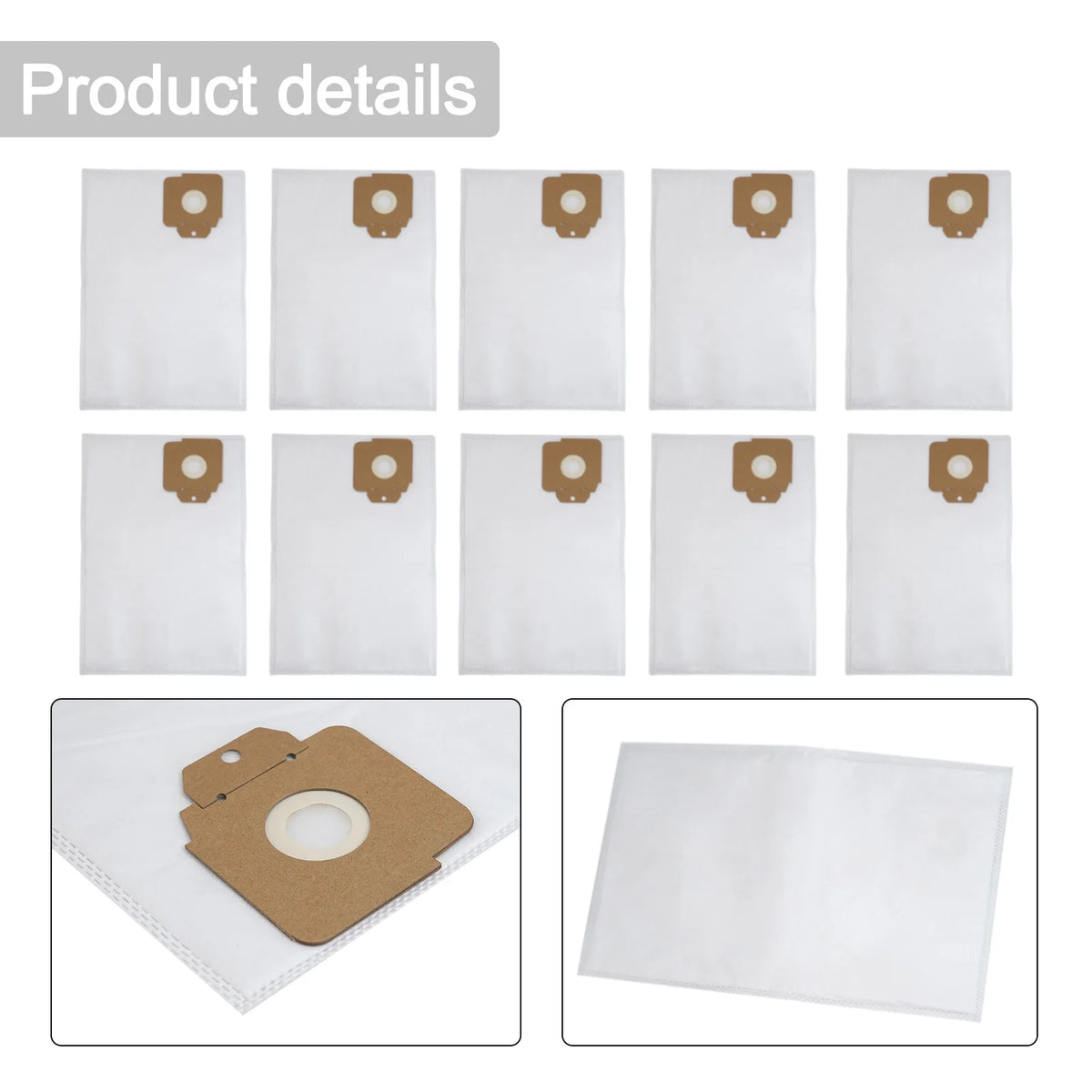 Replacement Dust Bags for Floor & Home Cleaning, Large Capacity, Sturdy Design with Comprehensive Filtration
