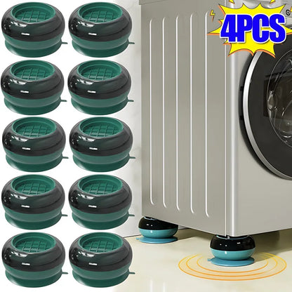 Universal Anti Vibration Pads Washing Machine Rubber Foot Mat Silent Refrigerator Furniture Pad Furniture Lifting Foot Base