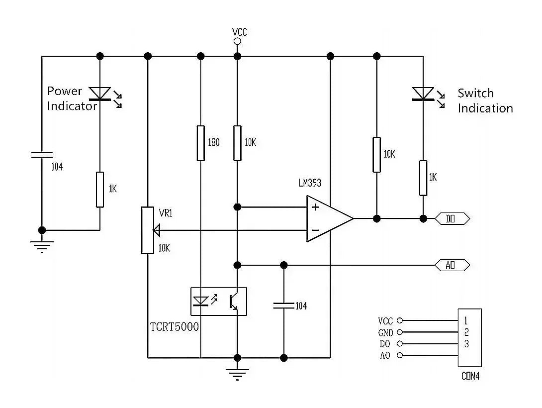 TCRT5000 IR Infrared Reflective Sensor Module Obstacle Avoidance Photoelectric Line Tracking for Arduino