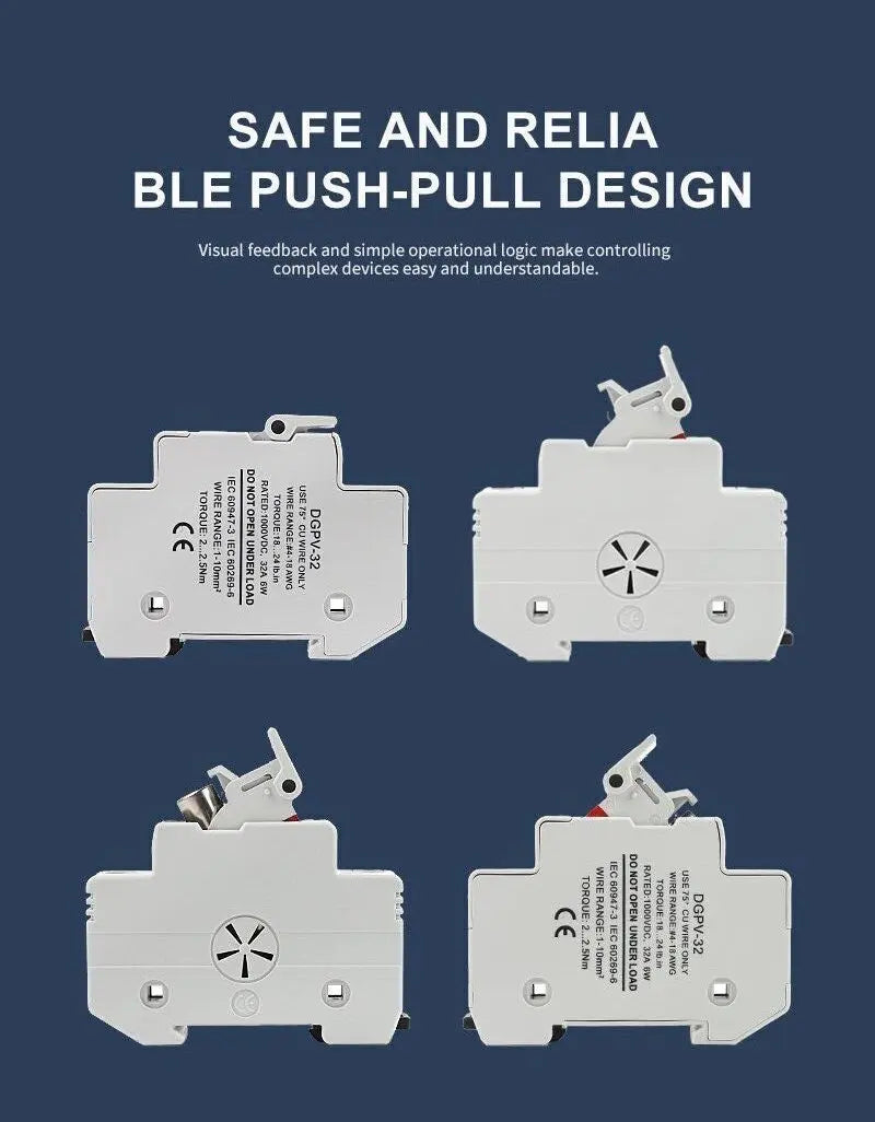 Solar PV 1000V Fuse Holder for 10x38mm PV Fuse Link Photovoltaic System Protection Base No Fuse