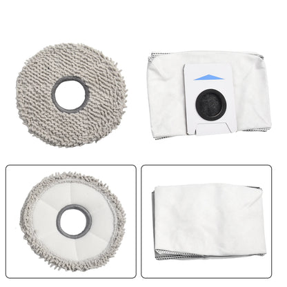 Set of 8 Dust Bags and 4 Wiping Cloths for Deebot For T20 For Omni X1 For Omni 8 Robot Vacuum Cleaner Protective Accessories