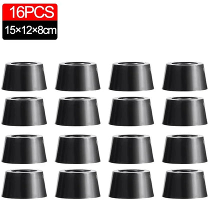 8/40Pcs Rubber Pads Floor Protectors Table Chair Furniture Leg Cover Speaker Cabinet Bottom Black Tips Absorber Non-slip Gasket
