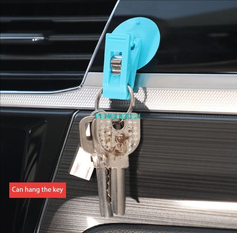 Multifunctional Car Glasses and Card Clip Suction Holder Double Clip