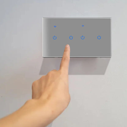 Home Automation Smart Home Experience WiFi Touch Switch Voice Control Switch Smart Home 100-240Vac 50 60Hz Sleek Modern Design