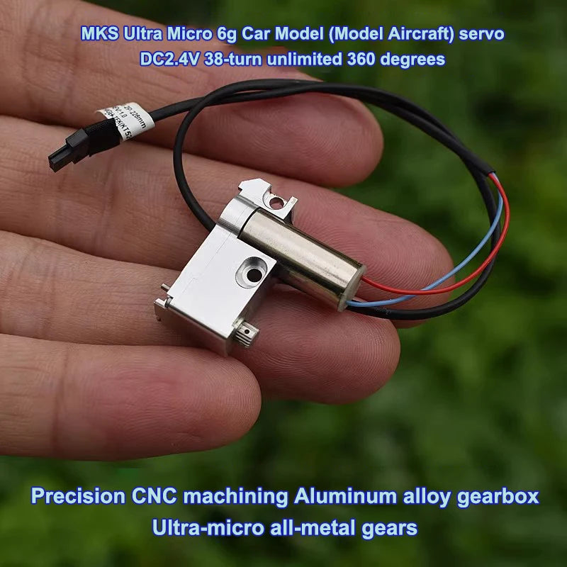 1/2Pcs CNC Aluminum Alloy DC 2V-3.7V 3V 49RPM Slow Speed 716 Coreless Motor Metal Gearbox Gear Motor 6g Car Boat Servo Engine