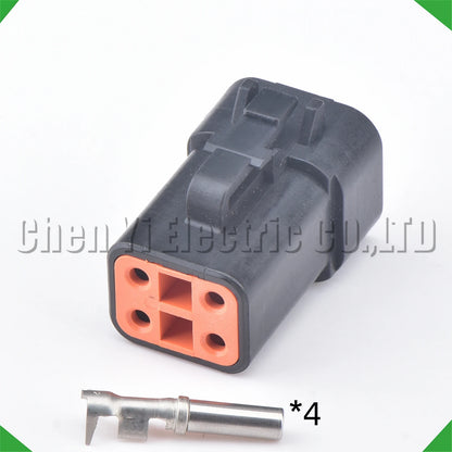 4 Pin Waterproof DTP Connector DTP06-4S DTP04-4P 2.5mm for ECM Wire Harness