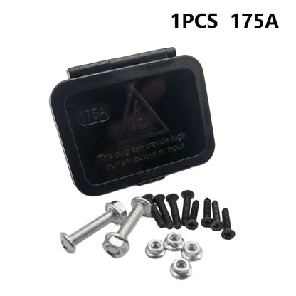 175A Anderson Plug Connector Flush Mount Bracket Panel Cover for Caravan Base Installation Wire Connectors