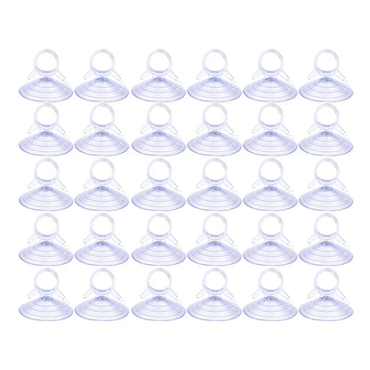 30/10Pcs Car Sun Visor Suction Cups Dovetail Front Gear Sun Visor Suction Cups Transparent PVC Suction Cups Car Decoration
