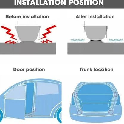 Silicone Door Shock Absorber Cushion Universal Hood Rear Trunk Reduce Noise Crashproof Airbag Buffer Anti Collision Pad Sticker