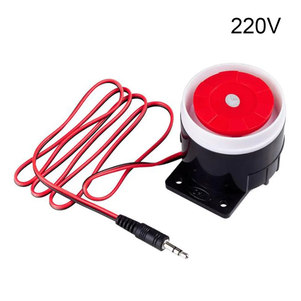 Home Security Loud Siren 120dB with DC 12V and 24V Power Support Indoor Alarm for Offices Warehouses and Shopping Centers