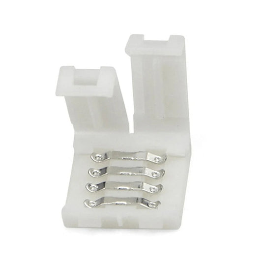 New 10pcs RGBW LED Connector 10mm 4pin Free Soldering Connector for 5050 3528 LED Single Color RGB RGBWW Strip Light