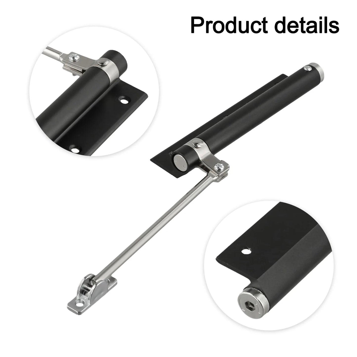 Sliding Door Closer with Automatic Closure Mechanism Hydraulic Functionality for Quiet and Reliable Performance