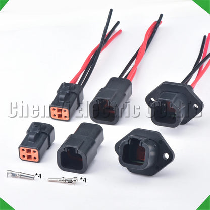 4 Pin Waterproof DTP Connector DTP06-4S DTP04-4P 2.5mm for ECM Wire Harness