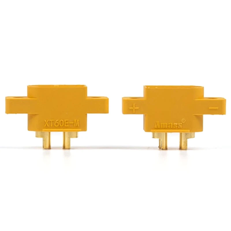 New 5pcs AMASS XT60E-M Mountable XT60 Male Plug for RC Drone FPV Racing Fixed Board