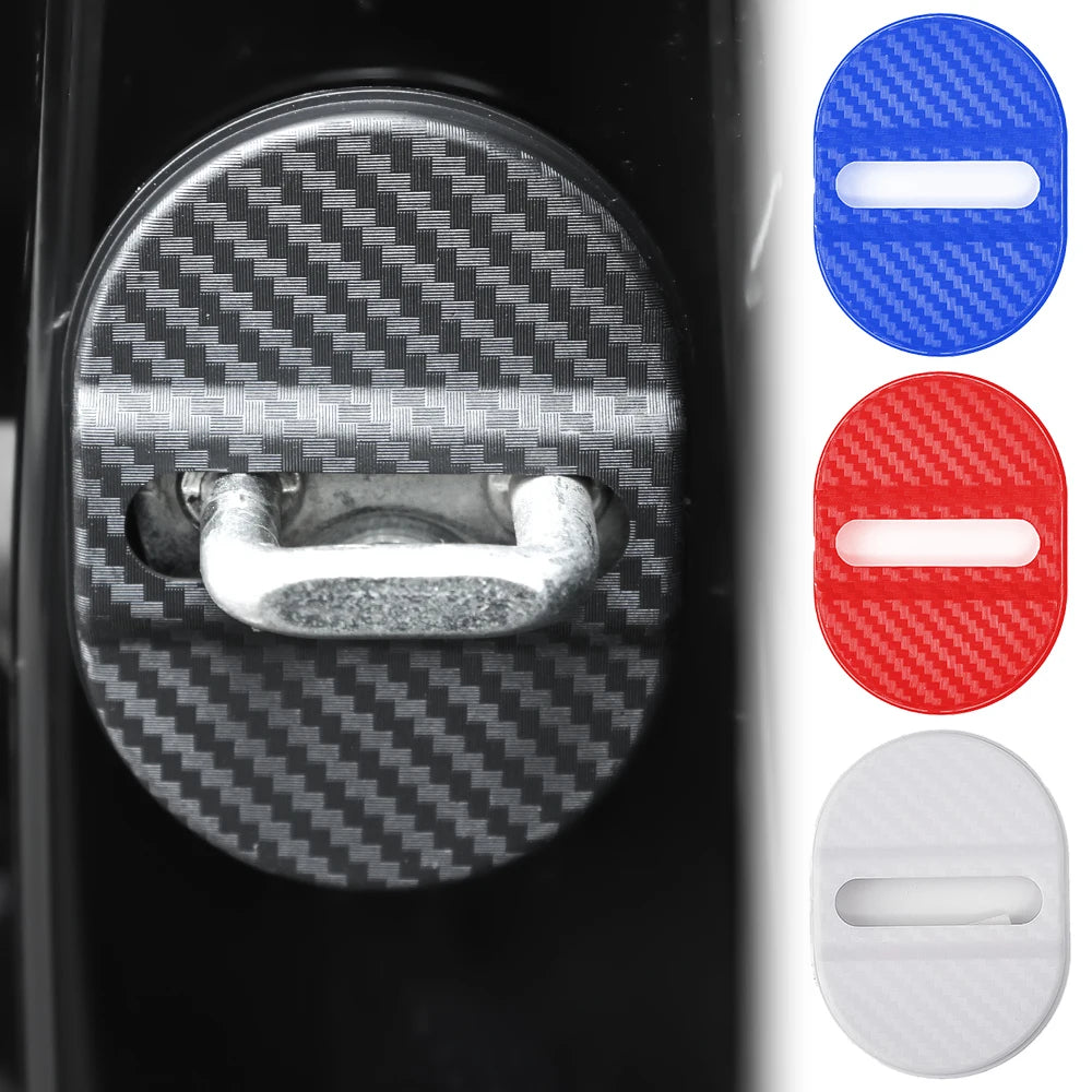 Universal Car Door Shockproof Cushion – 4PCS Mute Shock Absorber Protective Cover for Door Latch Anti-Collision Accessories