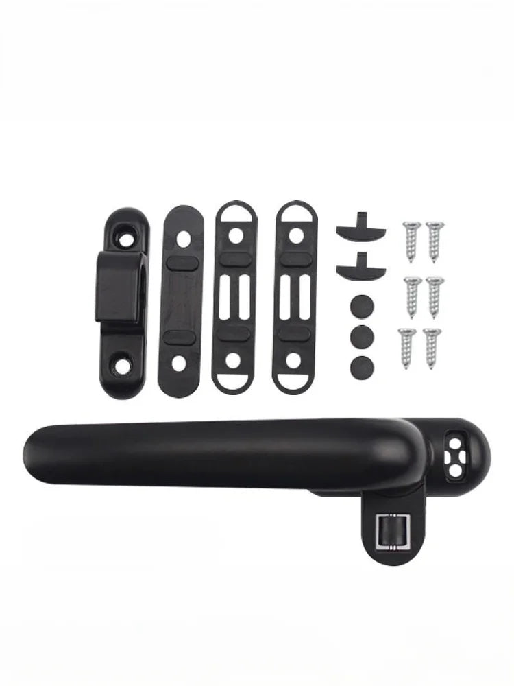 Aluminum Alloy Casement Window Handle with Lock Seven-Character Design