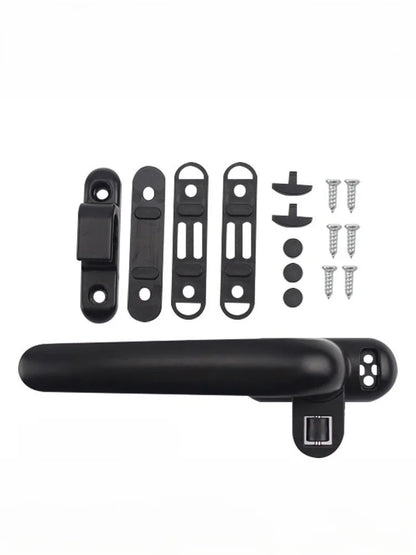 Aluminum Alloy Casement Window Handle with Lock Seven-Character Design