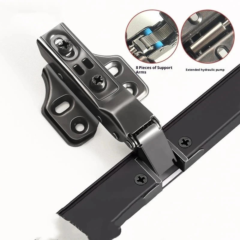 New 1PCS Aluminum Frame Glass Door Hinge, Bathroom, Kitchen, Wine Cupboard, Shoe Cabinet, Wardrobe, Bookcase Display, Furniture