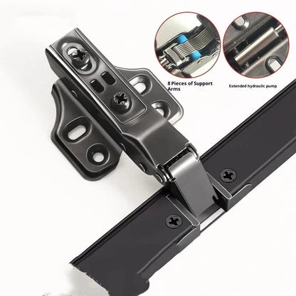 New 1PCS Aluminum Frame Glass Door Hinge, Bathroom, Kitchen, Wine Cupboard, Shoe Cabinet, Wardrobe, Bookcase Display, Furniture