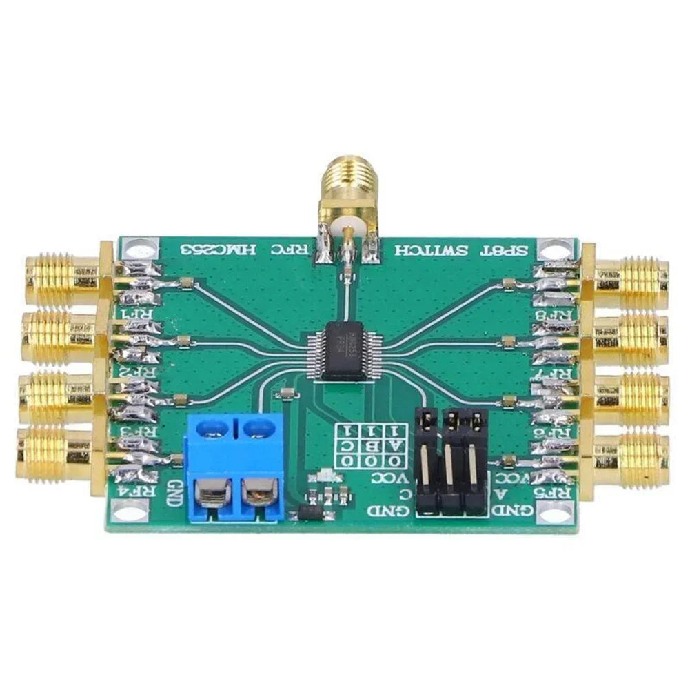 HMC253 RF Switch Module Open 8 RF Switch SMA DC2.5 GHz 3V-5V Power Supply 50x50mm PVB Size 1.0 DB Antenna Module