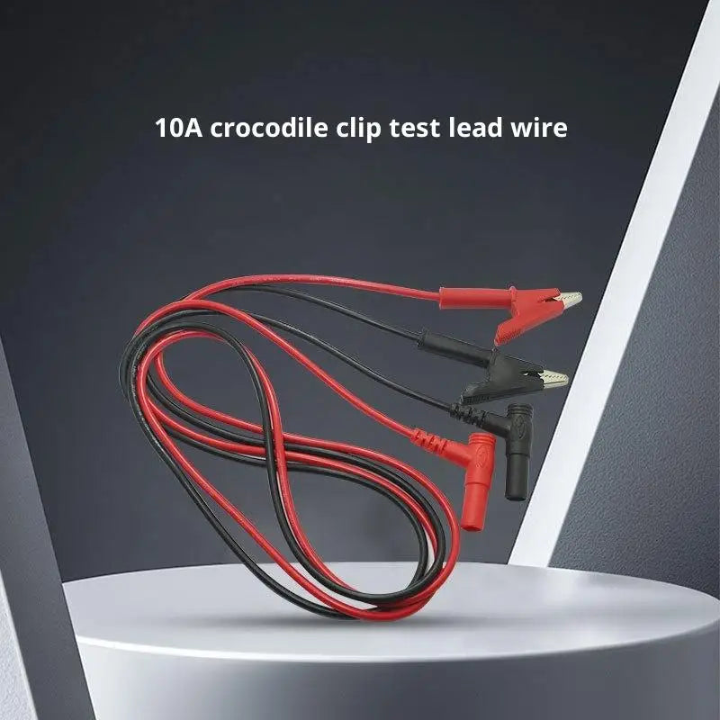New 1Pcs To Banana Plug Test Cable Lead Connector 10A Crocodile Clip Electrical Test Lead For Multimeter Testing Alligator Clips